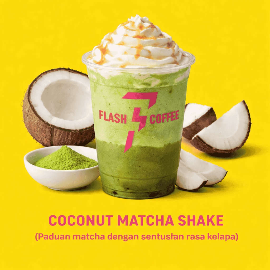 Coconut Matcha Shake Flash Coffee